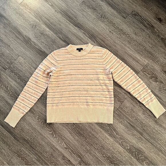 J. Crew Sequin Stripe Supersoft Yarn Sweater - Picture 3 of 8